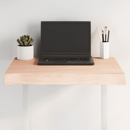 Untreated Solid Wood Live Edge Table Top 60x60x(2-6) cm