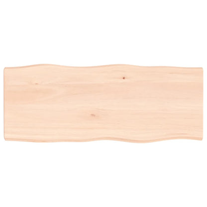 Live Edge Table Top 100x40x(2-4) cm Untreated Solid Wood
