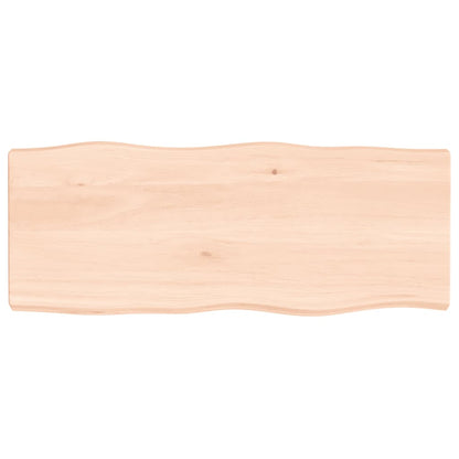 Solid Wood Live Edge Table Top - 100x40 cm, Adjustable Thickness