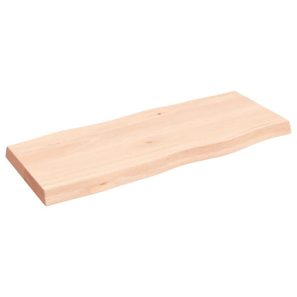 Solid Wood Live Edge Table Top - 100x40 cm, Adjustable Thickness