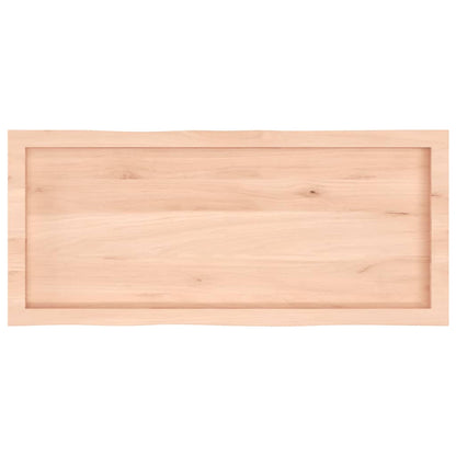 Solid Wood Live Edge Table Top - 100x40 cm, Adjustable Thickness
