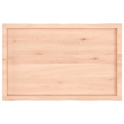 Live Edge Untreated Solid Wood Table Top 100x60x(2-6) cm