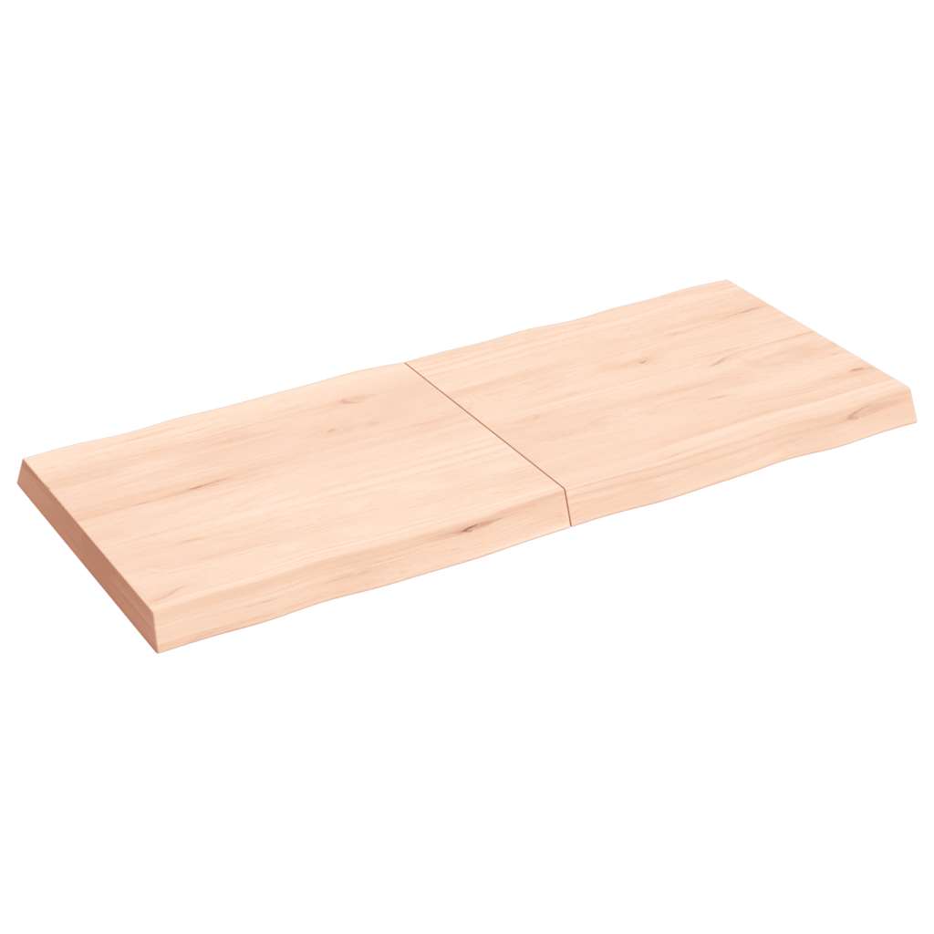 Solid Wood Live Edge Table Top - Natural, 120x50x(2-6) cm
