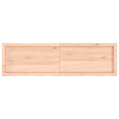 Table Top 140x40x(2-4) cm Untreated Solid Wood Live Edge