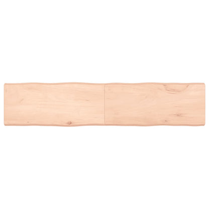 Solid Wood Live Edge Table Top 180x40cm - Natural Finish