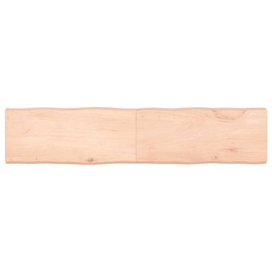 Solid Wood Live Edge Table Top 180x40cm - Natural Finish