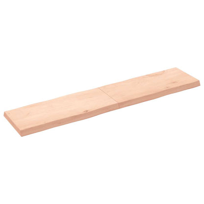 Solid Wood Live Edge Table Top 180x40cm - Natural Finish