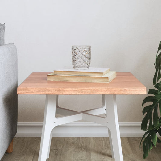 Live Edge Oak Table Top - Light Brown 40x40x2 cm Solid Wood