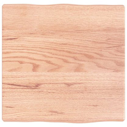 Live Edge Table Top Light Brown Solid Wood 40x40x(2-4) cm