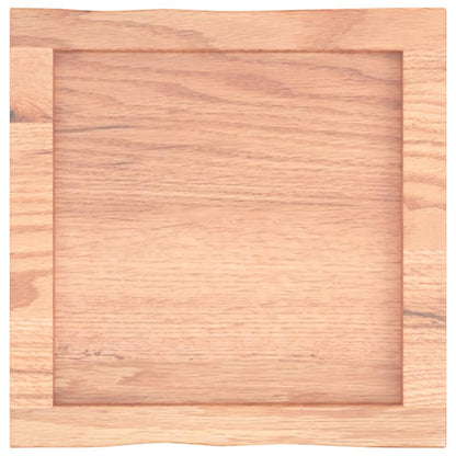 Live Edge Table Top Light Brown Solid Wood 40x40x(2-4) cm