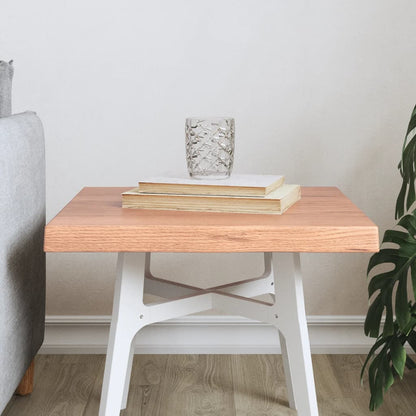 Live Edge Table Top Light Brown Solid Wood 40x40x(2-4) cm