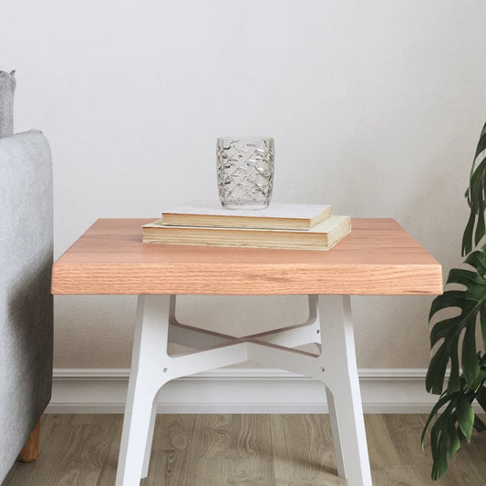 Live Edge Table Top Light Brown Solid Wood 40x40x(2-4) cm