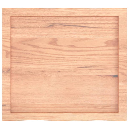 Live Edge Solid Wood Table Top, Light Brown, 60x50x(2-6) cm
