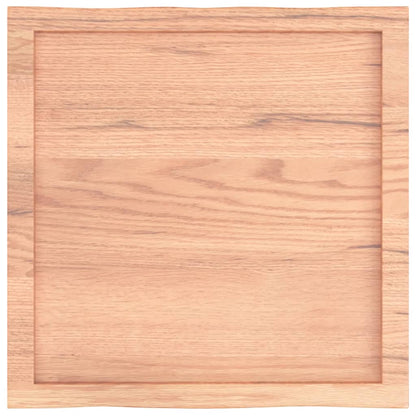 Live Edge Light Brown Solid Wood Table Top 60x60x(2-6) cm