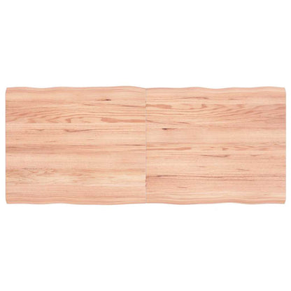 Live Edge Light Brown Table Top - Solid Wood 140x60cm