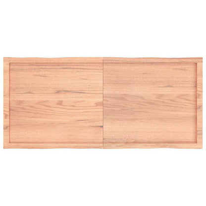 Live Edge Light Brown Table Top - Solid Wood 140x60cm