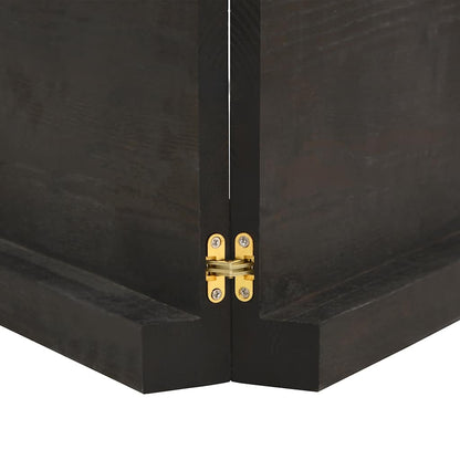Solid Wood Live Edge Table Top, Dark Brown, 120x60 cm