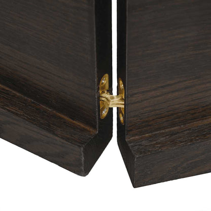 Solid Wood Live Edge Table Top, Dark Brown, 200x50 cm, Treated