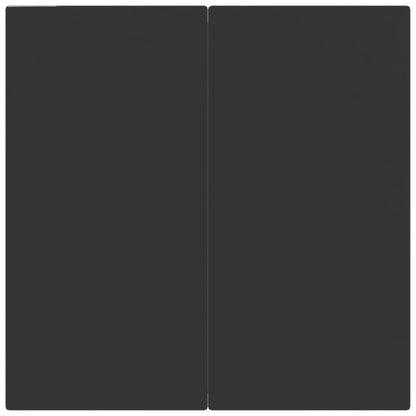 5 Piece Garden Dining Set Black Poly Rattan