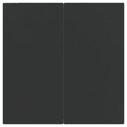 3 Piece Garden Dining Set Black Poly Rattan