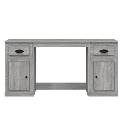 Grey Sonoma Office Desk with Cabinet - Engineered Wood