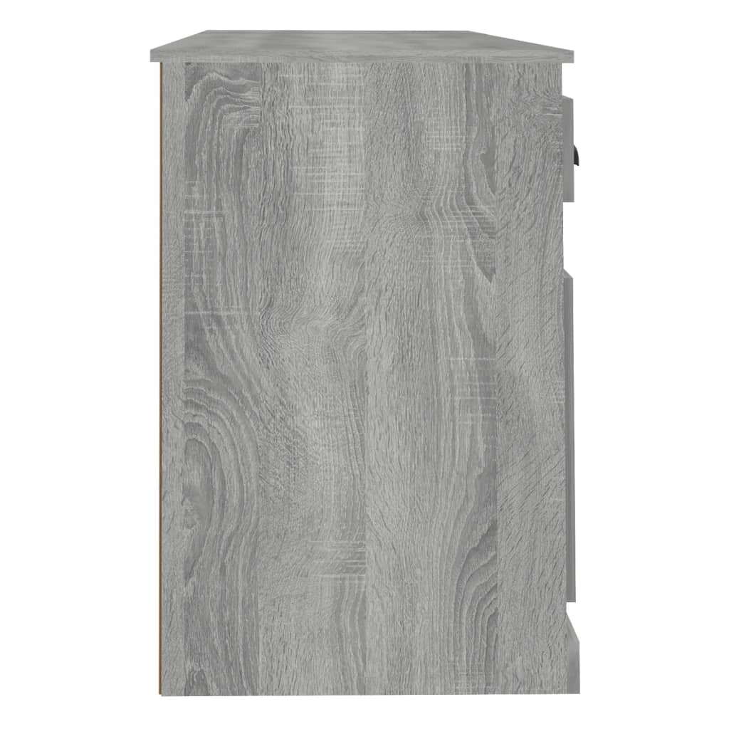 Grey Sonoma Office Desk with Cabinet - Engineered Wood