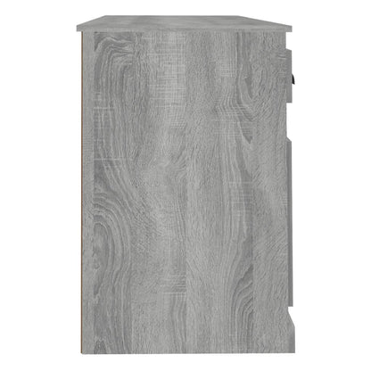Grey Sonoma Office Desk with Cabinet - Engineered Wood