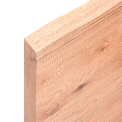 Solid Oak Table Top, Light Brown 60x40 cm, Adjustable Thickness