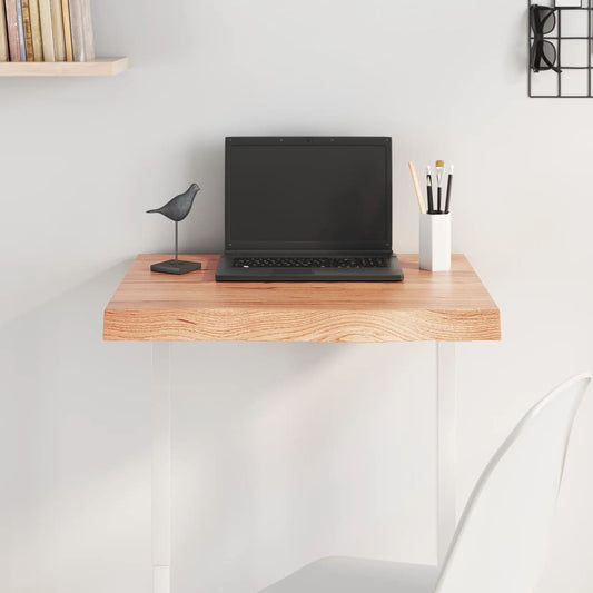 Light Brown Oak Table Top 60x40cm | Adjustable Solid Wood