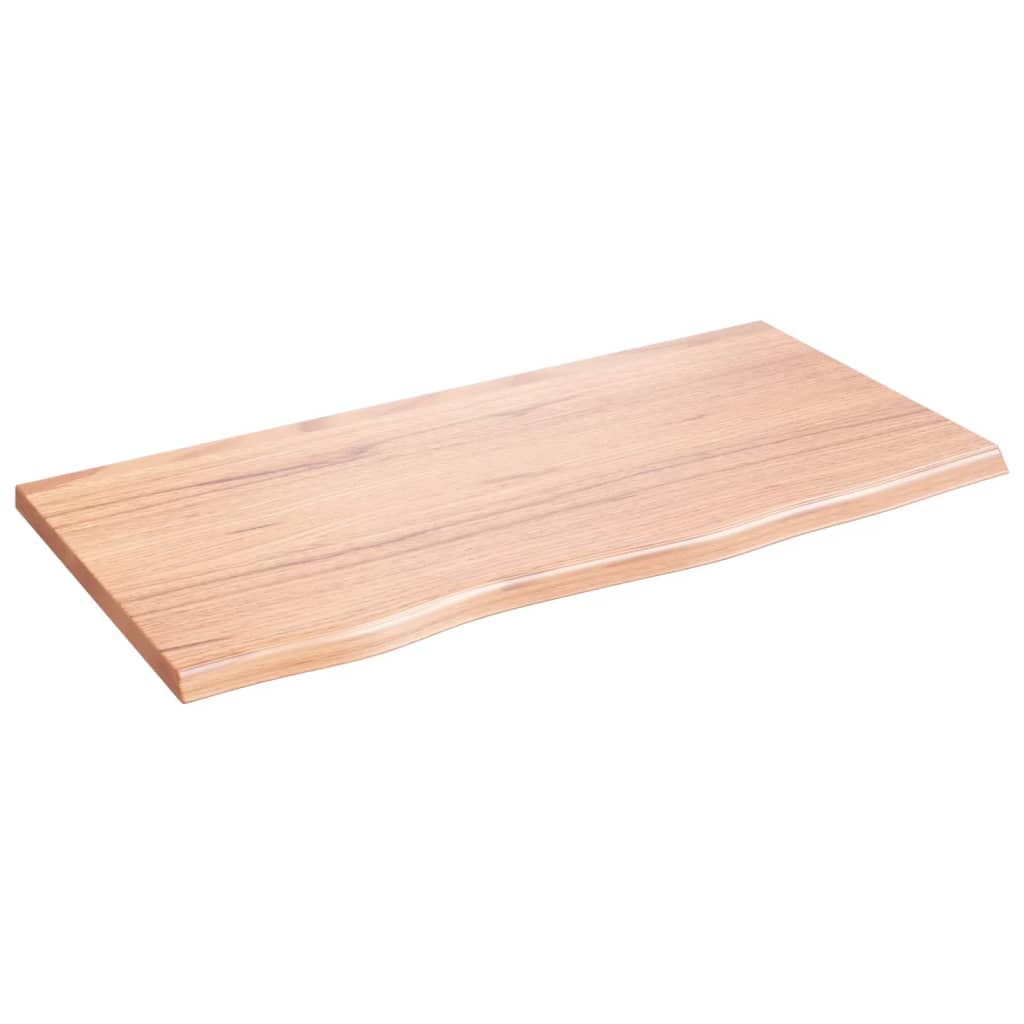 Solid Oak Table Top - Light Brown, 80x40x2 cm