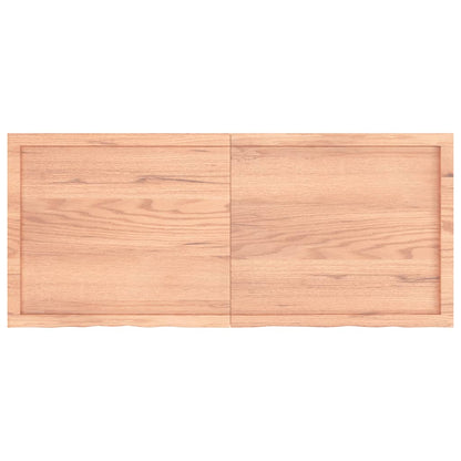 Light Brown Solid Oak Table Top 140x60cm, Treated Wood
