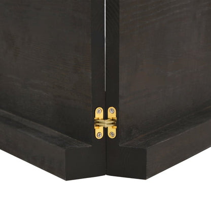 Dark Brown Solid Oak Tabletop, 160x60x(2-6) cm, Treated Wood