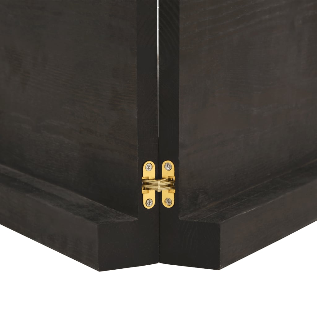 Solid Oak Table Top, Dark Brown, 180x40 cm, Treated Wood