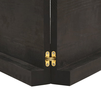 Solid Oak Table Top, Dark Brown, 180x40 cm, Treated Wood