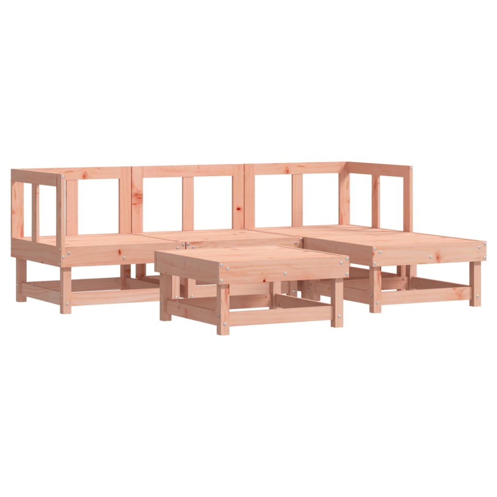 5 Piece Garden Lounge Set Solid Wood Douglas
