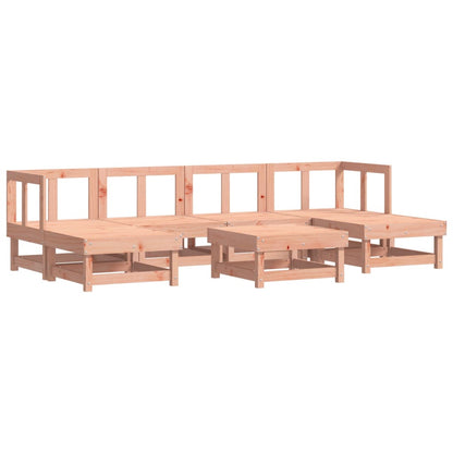 7 Piece Garden Lounge Set Solid Wood Douglas