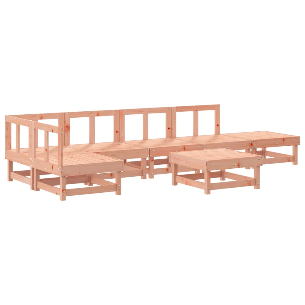 7 Piece Garden Lounge Set Solid Wood Douglas