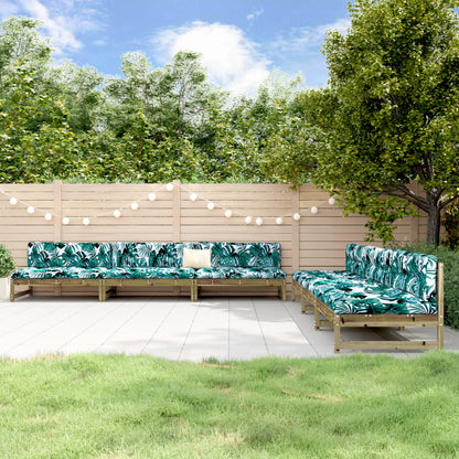 6 Piece Garden Lounge Set Impregnated Wood Pine