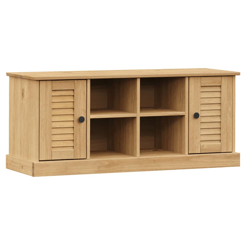 Solid Pine Shoe Bench VIGO 106x35x45 cm - Stylish & Functional Storage