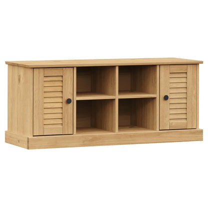 Solid Pine Shoe Bench VIGO 106x35x45 cm - Stylish & Functional Storage