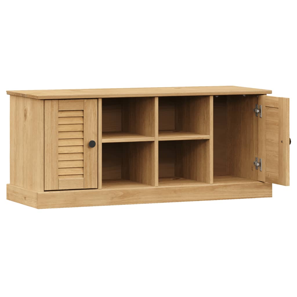 Solid Pine Shoe Bench VIGO 106x35x45 cm - Stylish & Functional Storage
