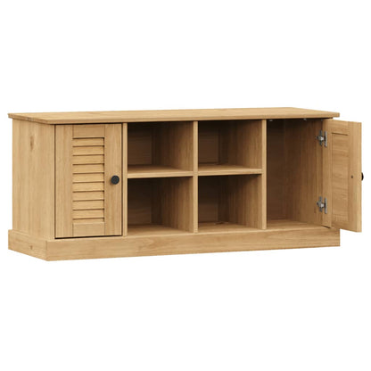 Solid Pine Shoe Bench VIGO 106x35x45 cm - Stylish & Functional Storage
