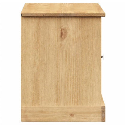 Solid Pine Shoe Bench VIGO 106x35x45 cm - Stylish & Functional Storage