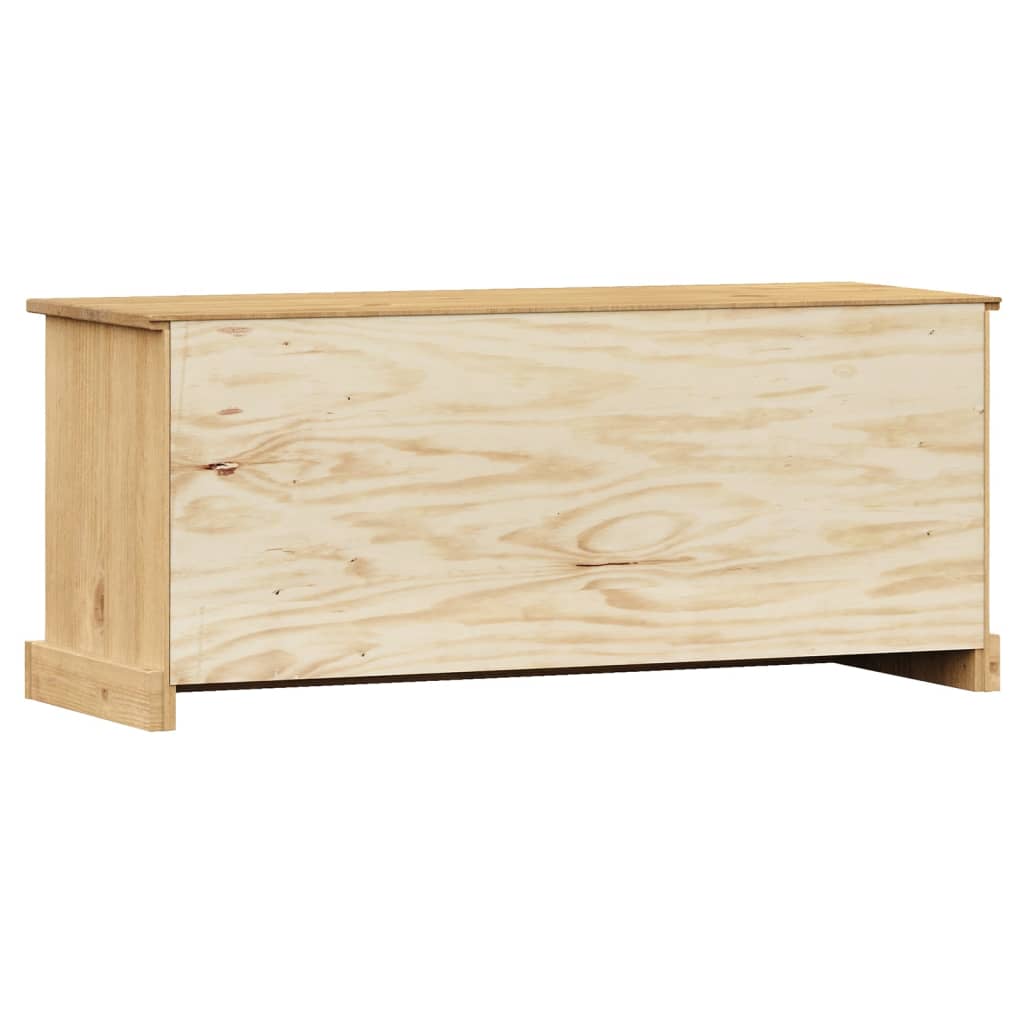 Solid Pine Shoe Bench VIGO 106x35x45 cm - Stylish & Functional Storage