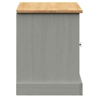 Solid Wood Pine Shoe Bench VIGO Grey 106x35x45 cm - Stylish & Durable