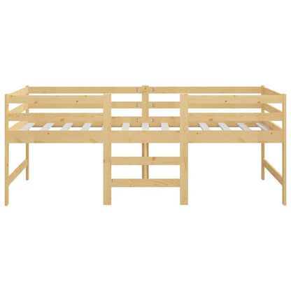 Solid Pine Wood Bed Frame 90x200 cm - Durable & Stylish Design