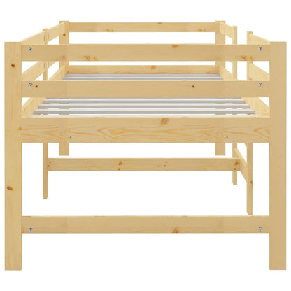 Solid Pine Wood Bed Frame 90x200 cm - Durable & Stylish Design