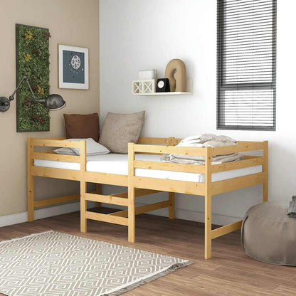 Solid Pine Wood Bed Frame 90x200 cm - Durable & Stylish Design