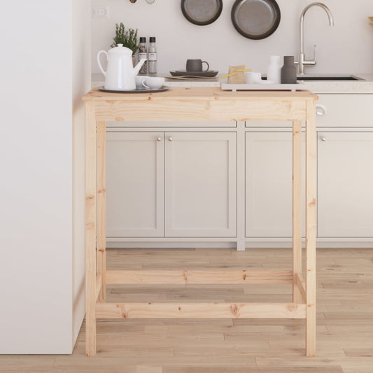 Solid Pine Wood Bar Table 100x50x110 cm - Elegant & Durable