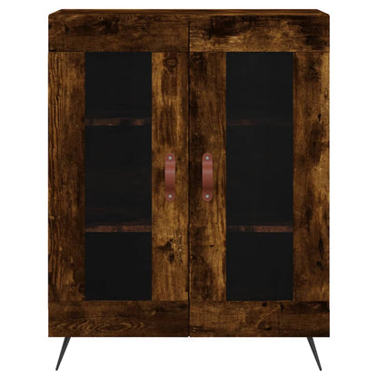 Sideboard Smoked Oak 69.5x34x90 cm Engineered Wood